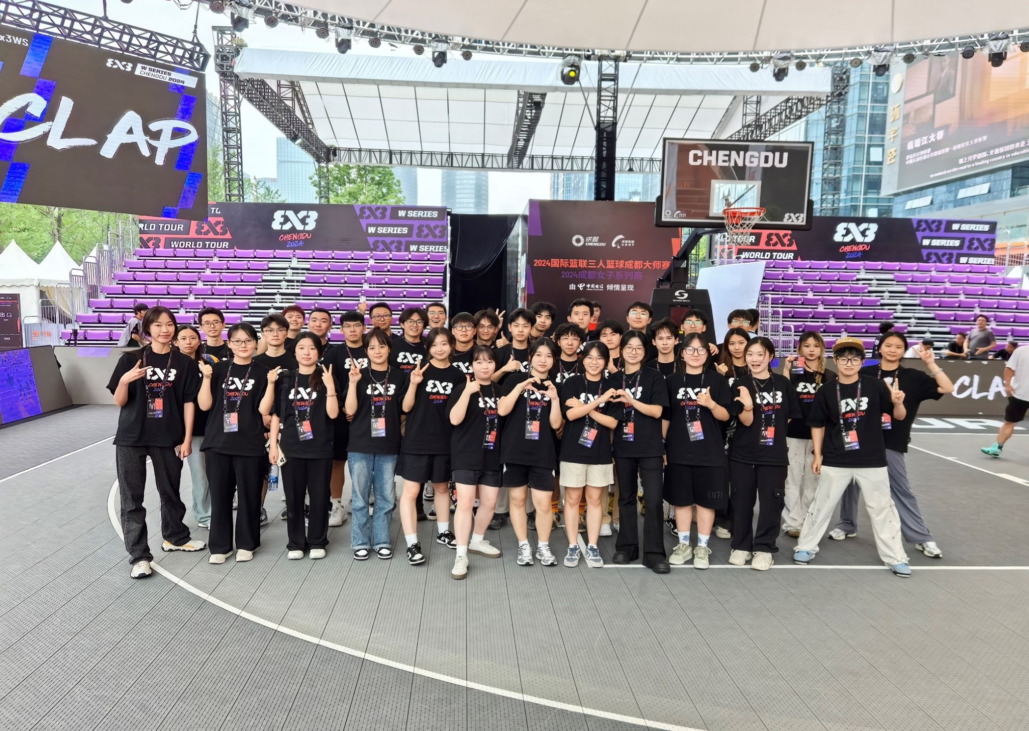 2024年6月—永利yl23411集团师生助力2024年国际篮联3x3篮球成都大师赛及女子系列赛