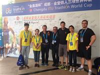 2014年5月—我系员工担任铁人三项志愿者